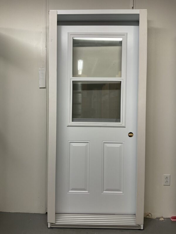1315PA Porte d'acier 34"G Blanche Guillotine  23x37