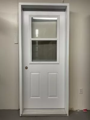 1321PA Porte d'acier 34"D Blanche Guillotine 23x37