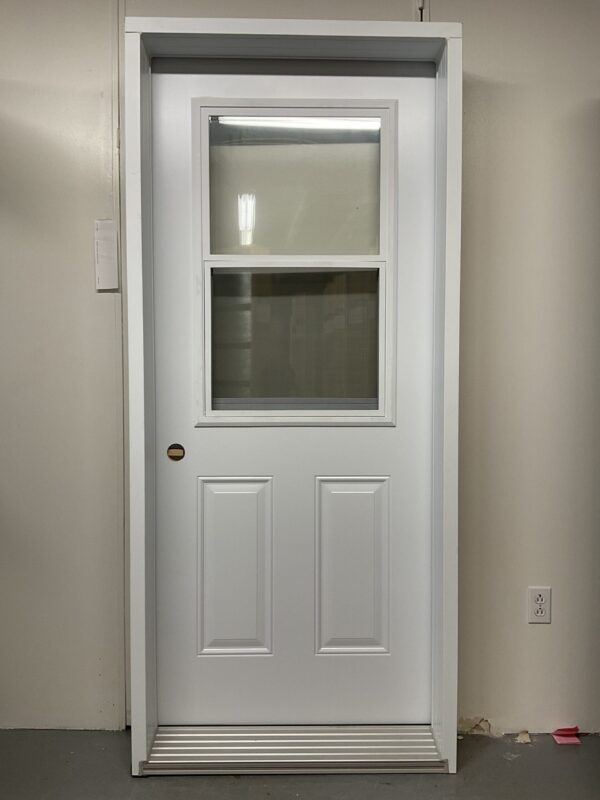 1318PA Porte d'acier 34"D Blanche Guillotine 23x37