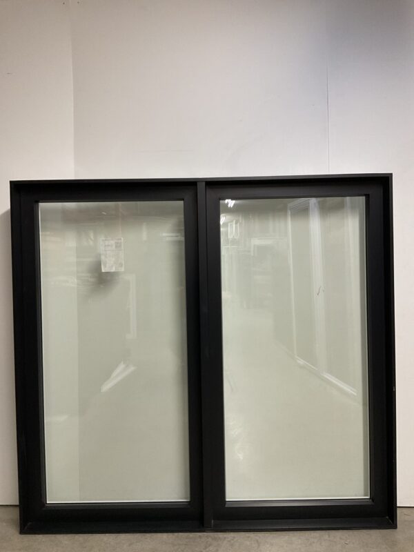10552FH Fenêtre Fixe HYBRIDE Noir 2 sect 0 ouvr 64 x 60