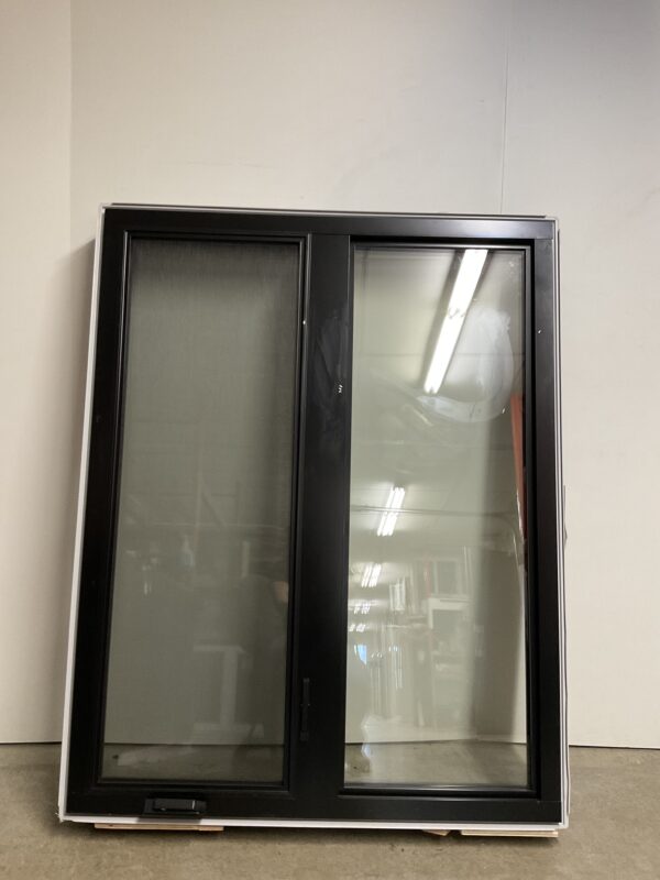 10595BH Fenêtre Battant HYBRIDE Noir 2 sect 1 ouvr 49 1/2 x 62 – Image 2