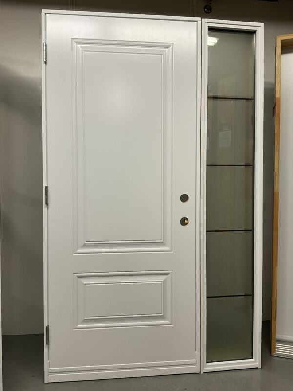 1328PA Porte d'acier 34"D Noire Ensemble porte et latéral – Image 2