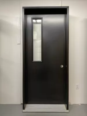 1331PA Porte d'acier 34"G Noire Verre clair 9 x 37